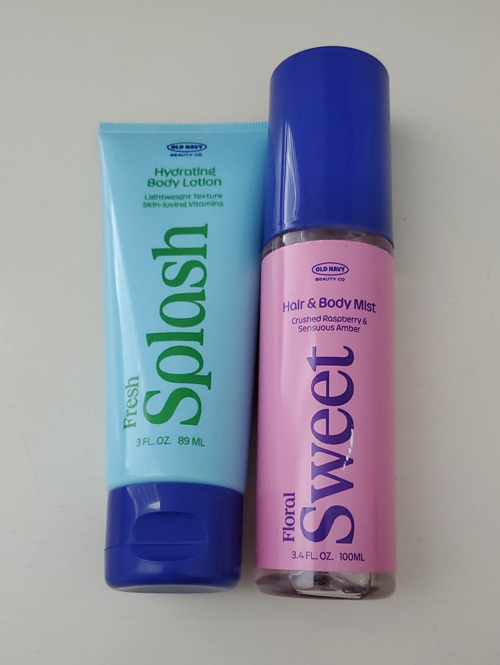 NWT Old Navy Set Body Lotion Fresh Splash & Hair & Body Mist Floral Sweet